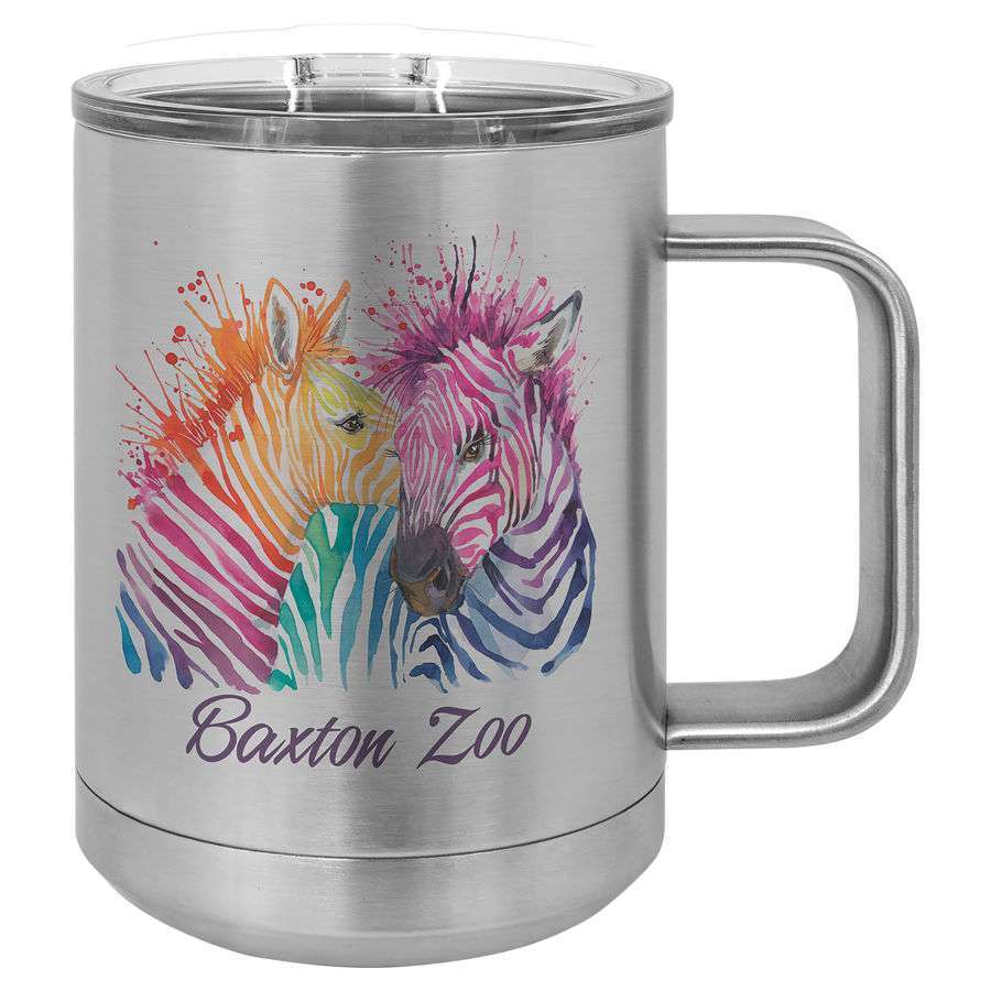 15 oz. Polar Camel Coffee Mug Color Image Stainless Steel