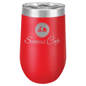 16 oz. Polar Camel Stemless Wine Tumbler with Clear Lid